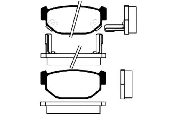 KAVO PARTS Jarrupala, levyjarru BP-8002